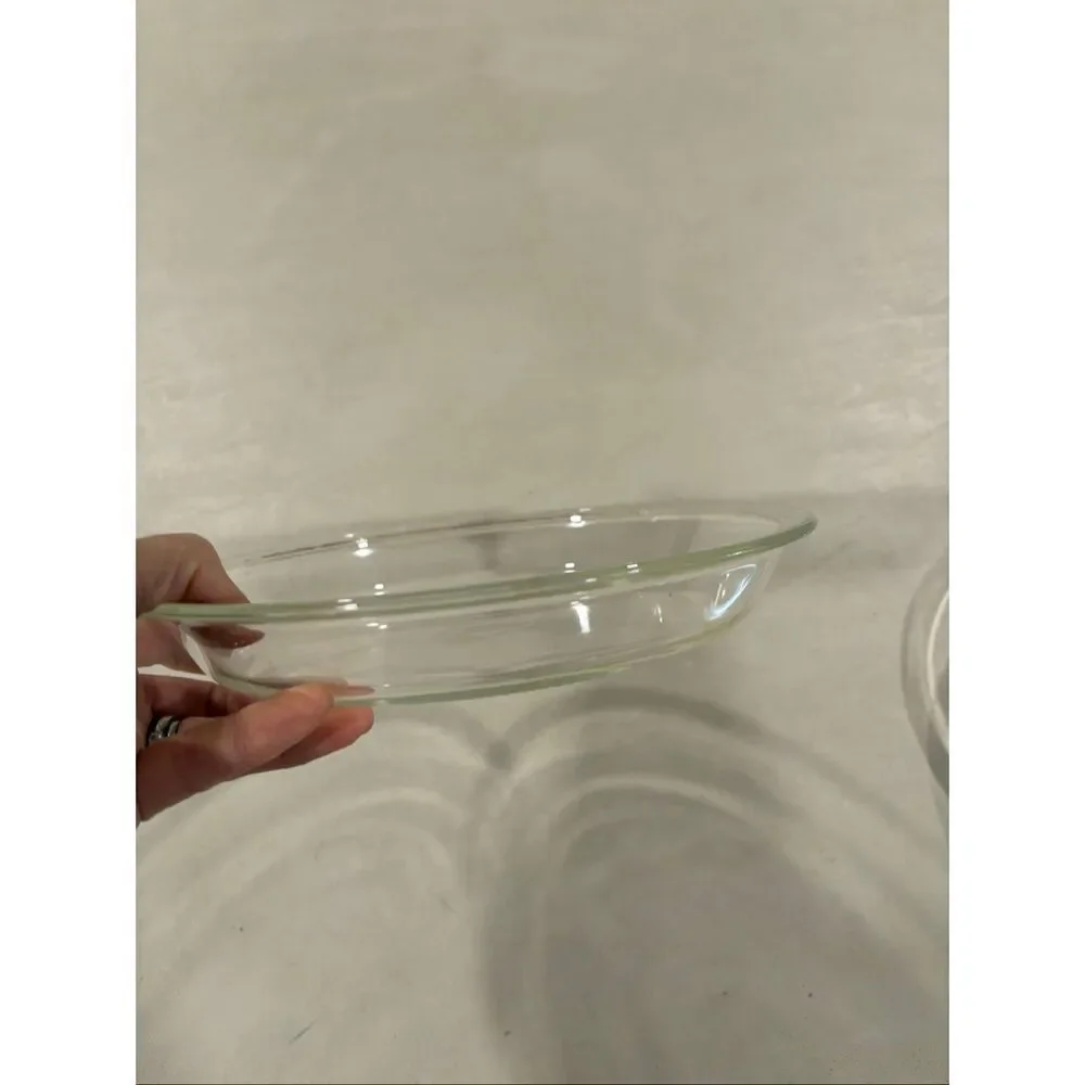 Vintage Pyrex Pie Plate, Pie Pan, 9”, Clear Glass